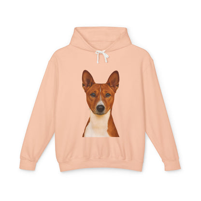 Basenji Head Unisex Lightweight Hoodie