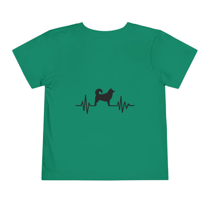 My Heart Beats For Malamutes Toddler Unisex Short Sleeve Crewneck Tee