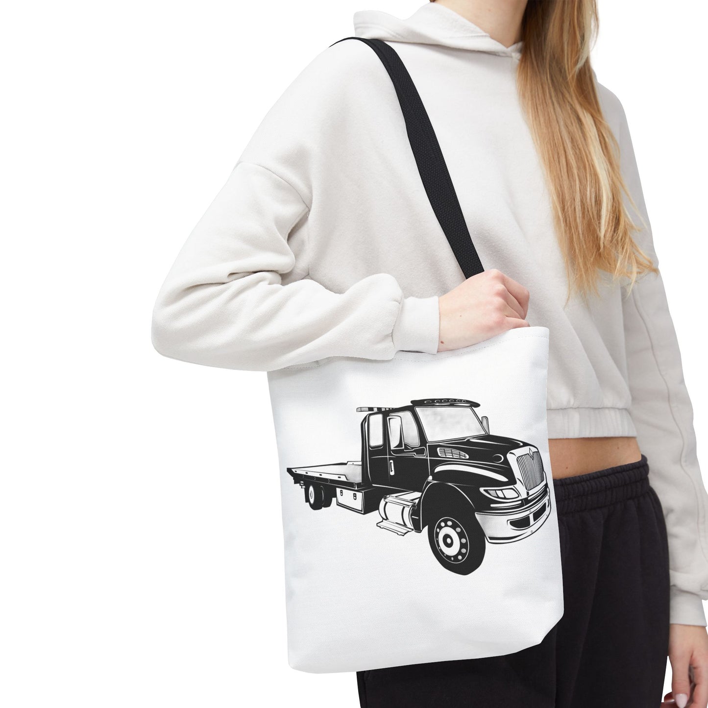 Flatbed Tow Truck Tote Bag