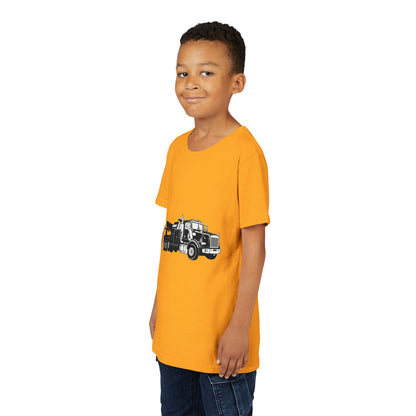 Heavy Tow Truck Youth Unisex Short Sleeve Crewneck Tee