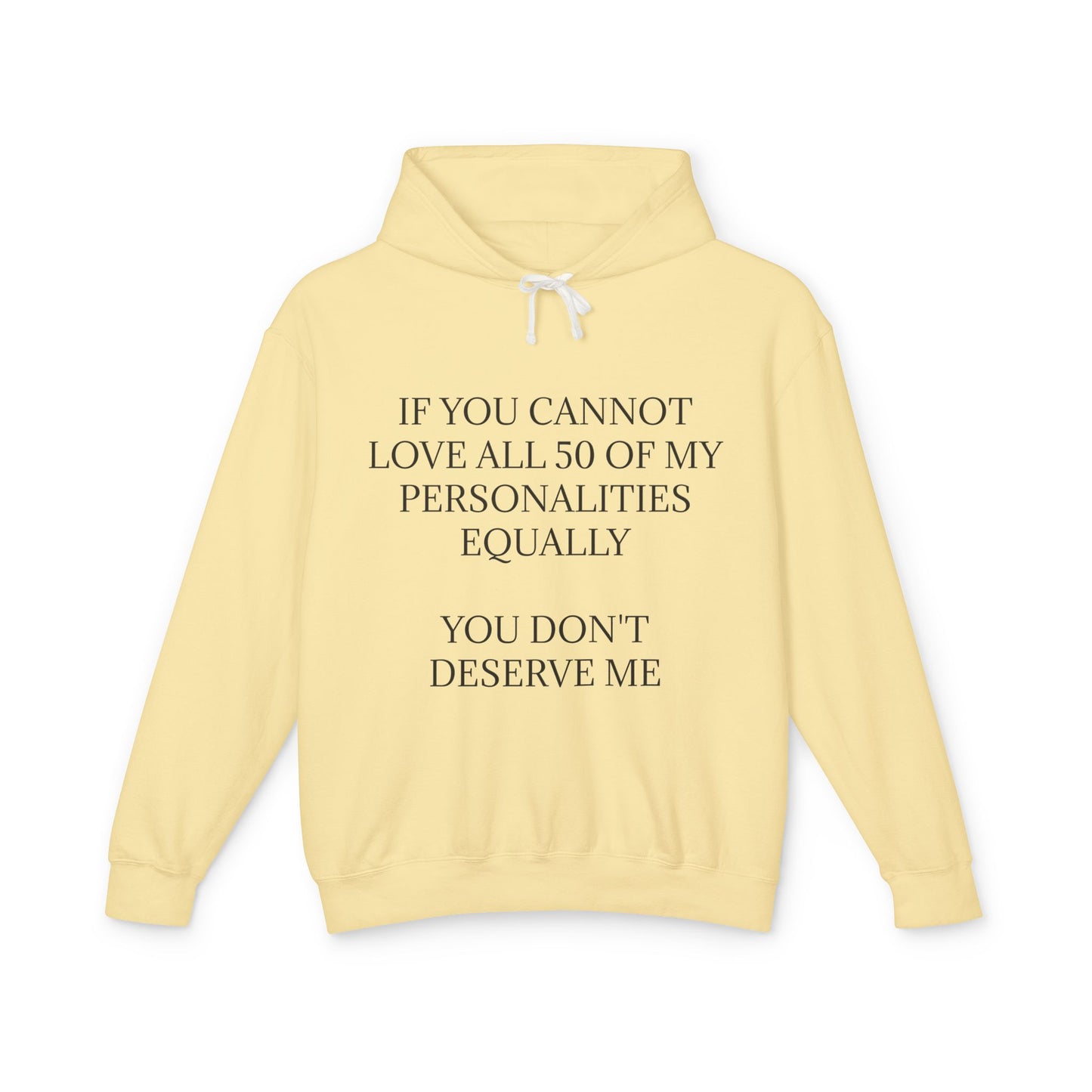 50 Personalities Unisex Lightweight Hoodie