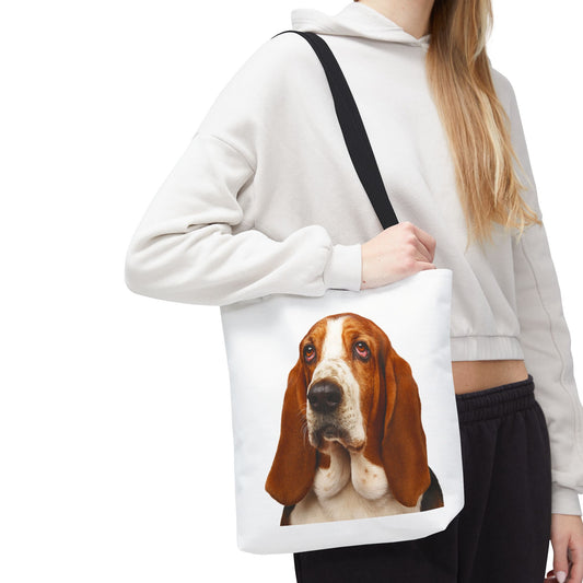 Basset Head Tote Bag