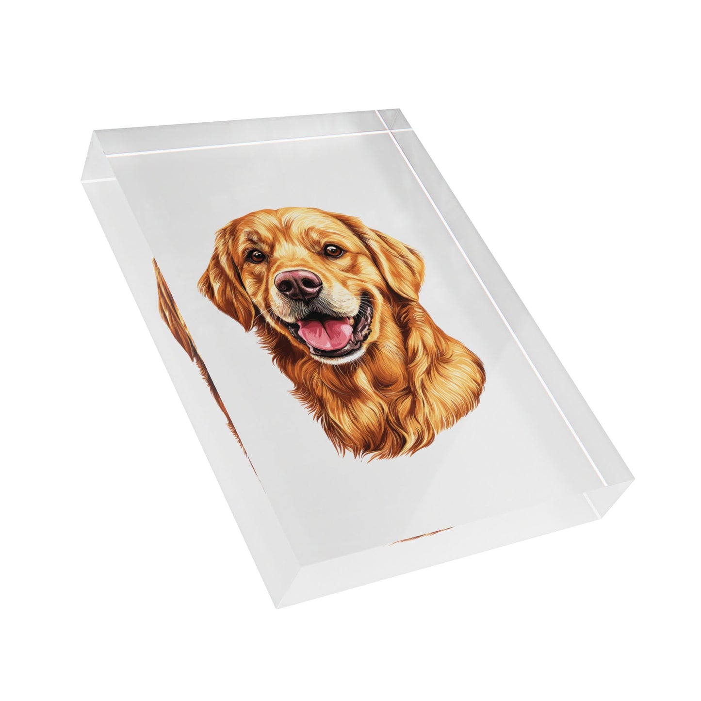 Golden Head Acrylic Photo Block