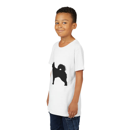 Malamute Silhouette Youth Unisex Short Sleeve Crewneck Tee