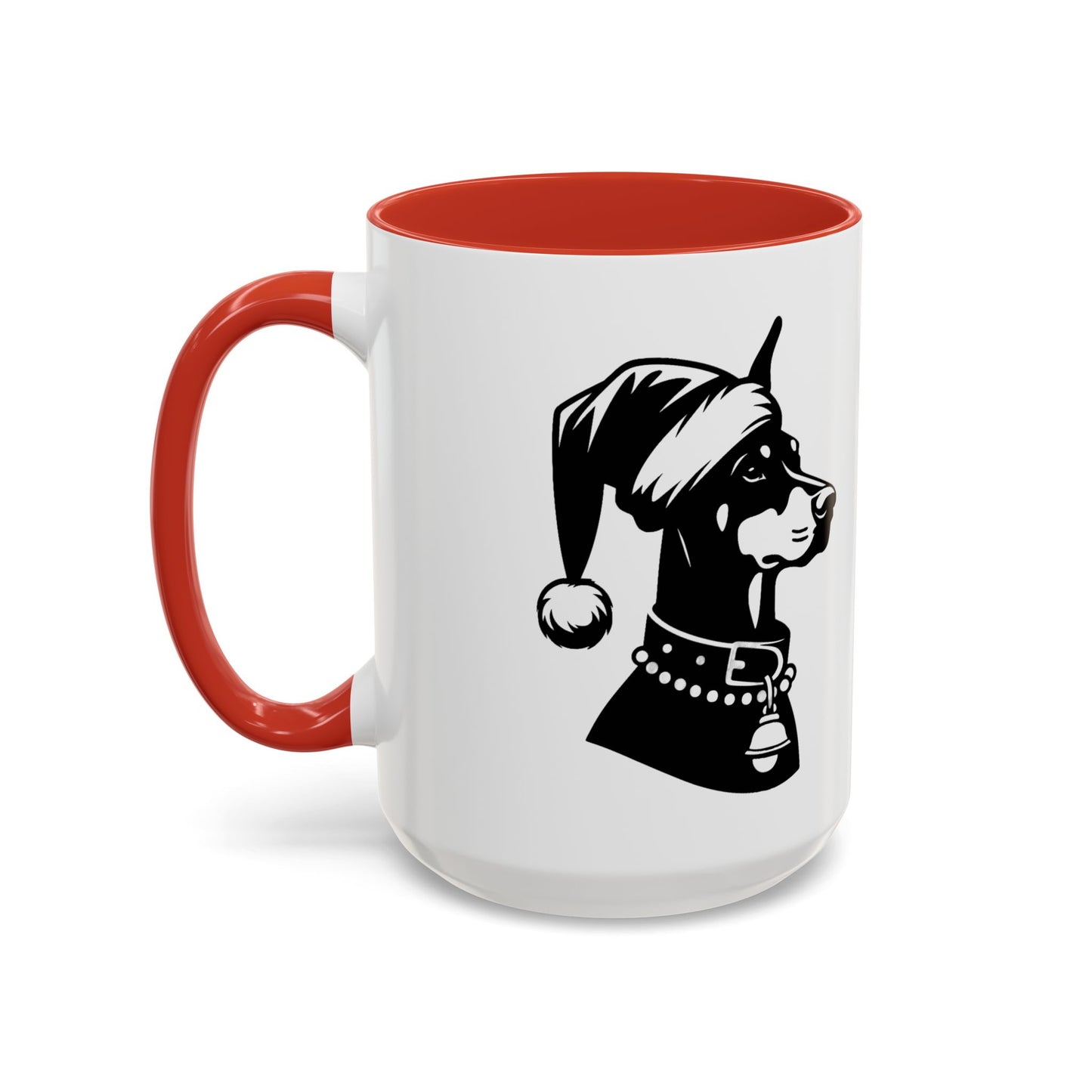 Santa Paws Doberman 2-Tone Coffee Mug