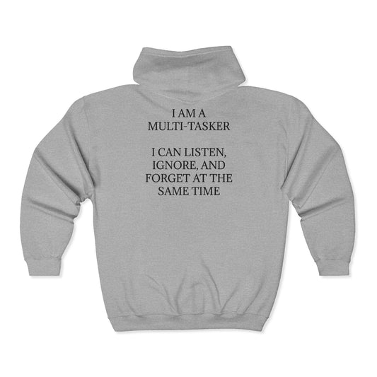 Multi-Tasker Unisex Full Zip Hoodie