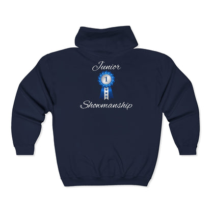 Junior Showmanship Unisex Full Zip Hoodie