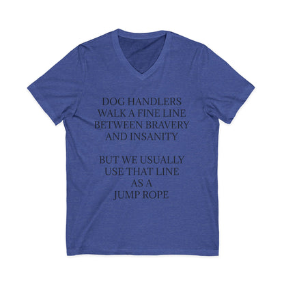 Jump Rope Unisex Short Sleeve V-Neck Tee