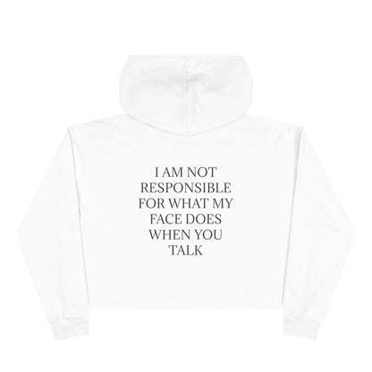 When You Talk Women's Crop Hoodie