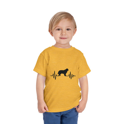 My Heart Beats For Newfies Toddler Unisex Short Sleeve Crewneck Tee