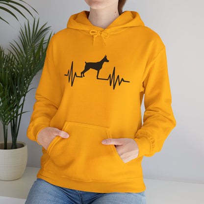My Heart Beats For Dobermans Unisex Hoodie