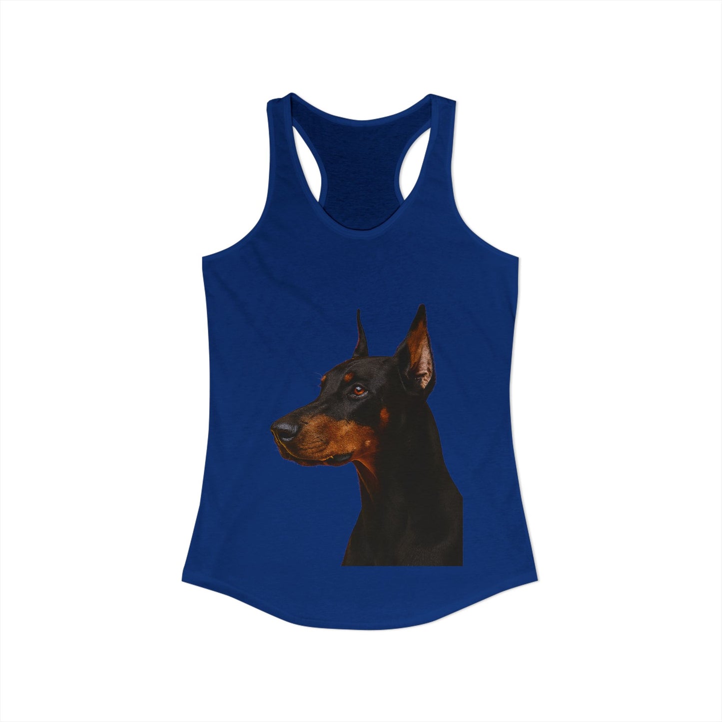 Doberman Head Women's Racerback Tank