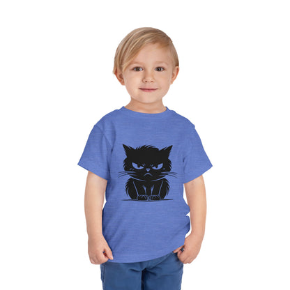 Angry Cat Toddler Unisex Short Sleeve Crewneck Tee