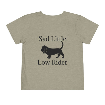 Sad Little Low Rider Toddler Unisex Short Sleeve Crewneck Tee