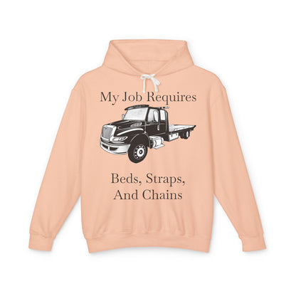 Beds, Straps, And Chains Unisex Lightweight Hoodie