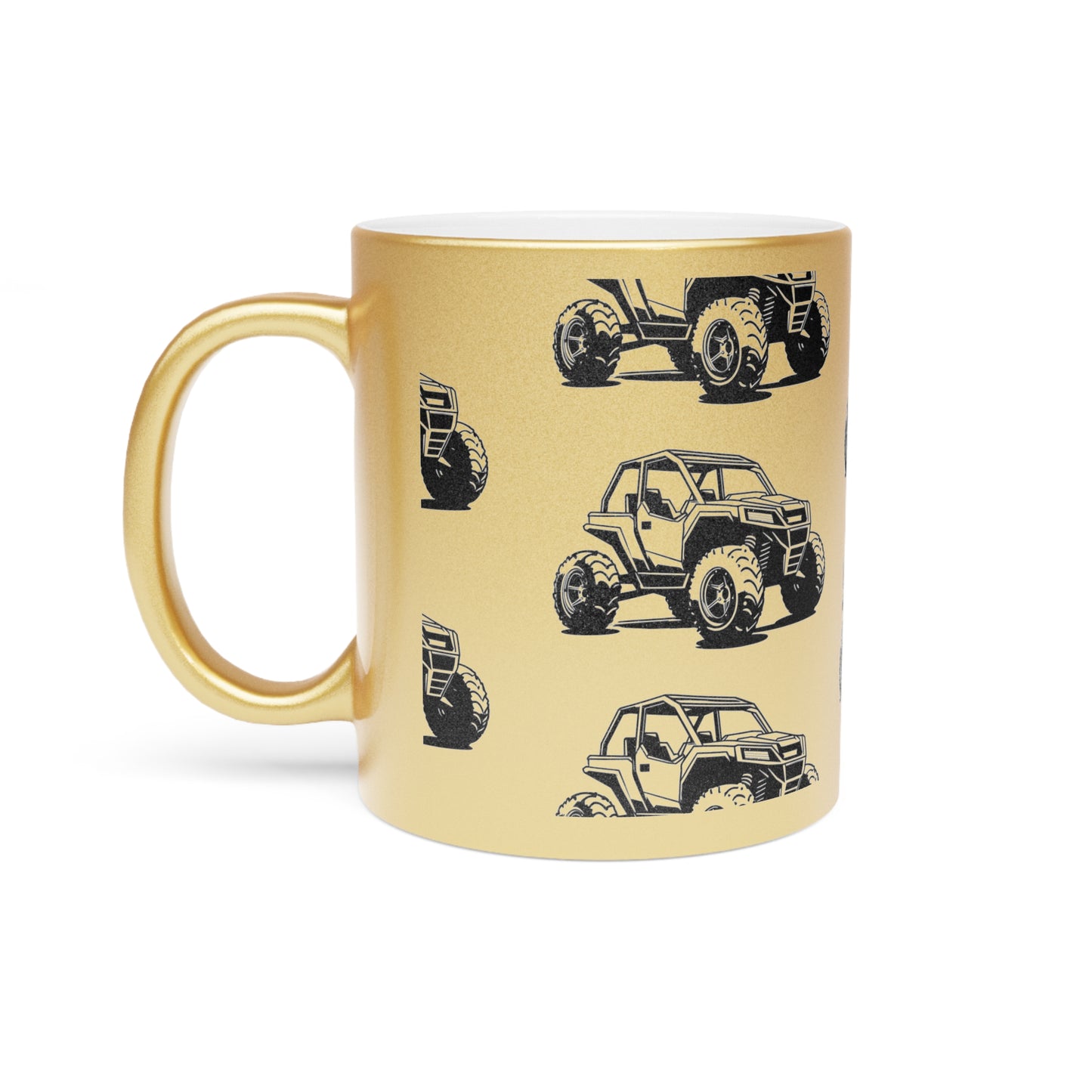 Off The Beaten Path Side By Side Metallic Coffee Mug