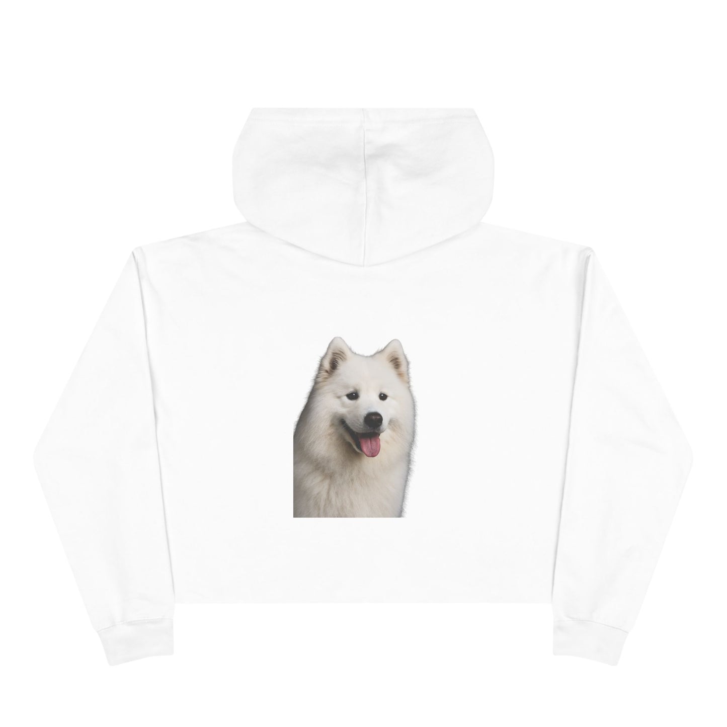 Samoyed Head Women's Crop Hoodie
