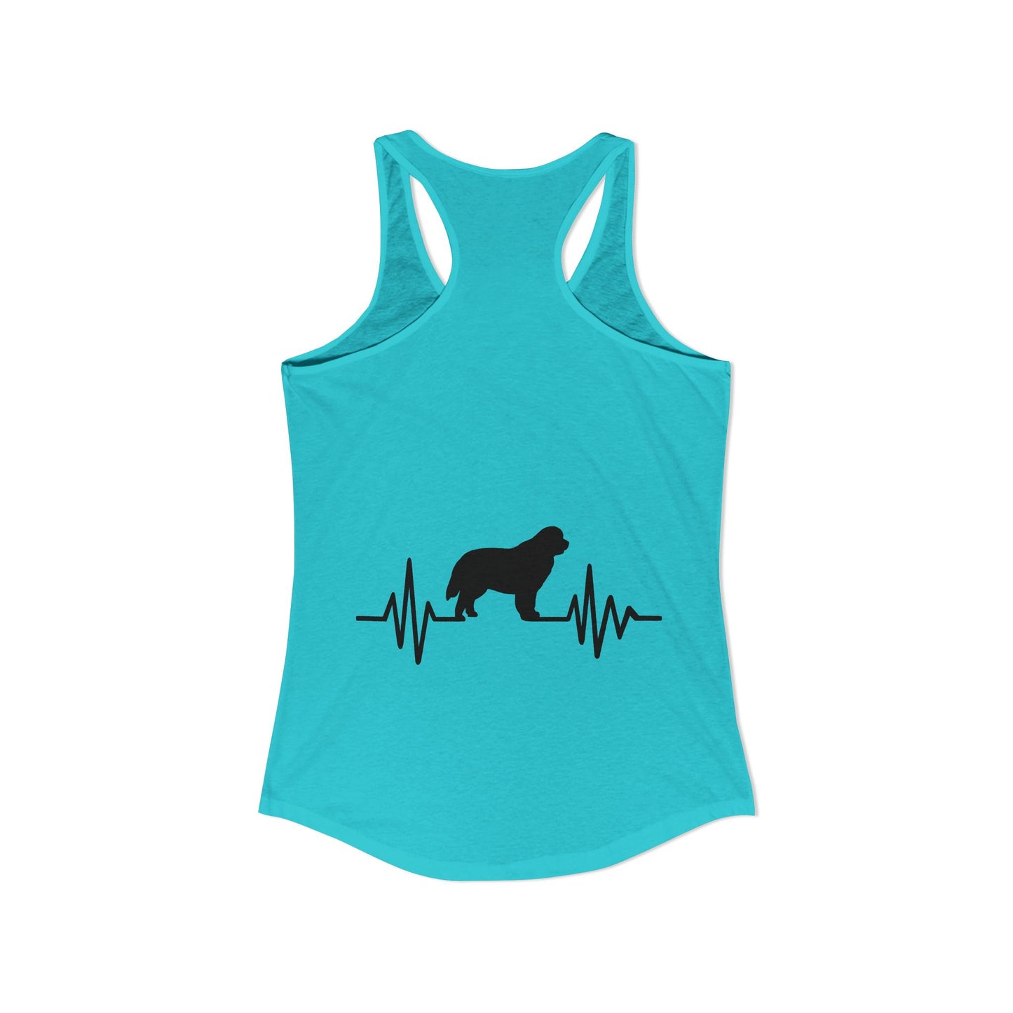 My Heart Beats For Newfies Women's Racerback Tank