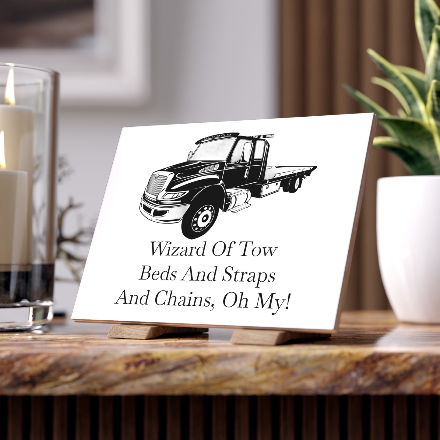 Wizard Of Tow Ceramic Photo Tile