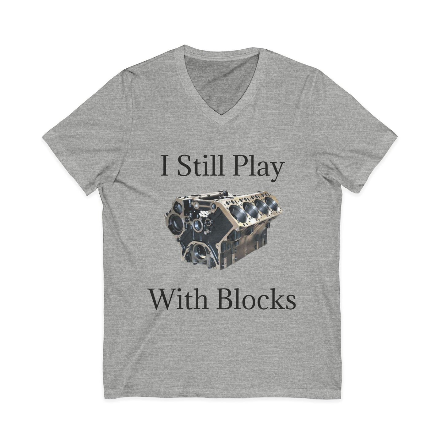 Play With Blocks Unisex Short Sleeve V-Neck Tee
