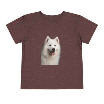 Samoyed Head Toddler Unisex Short Sleeve Crewneck Tee