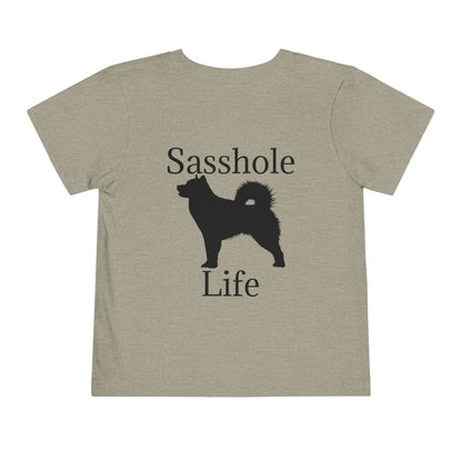 Sasshole Life Toddler Unisex Short Sleeve Crewneck Tee