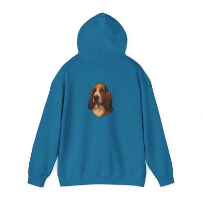 Basset Hound Head Unisex Hoodie