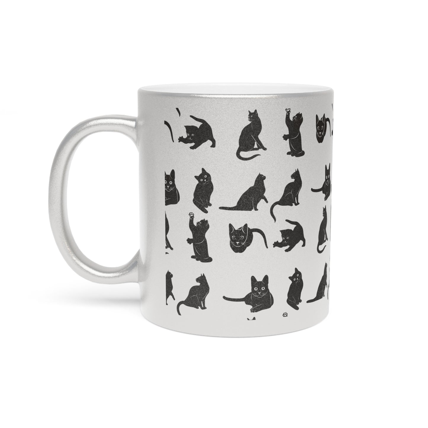 Cats Metallic Coffee Mug