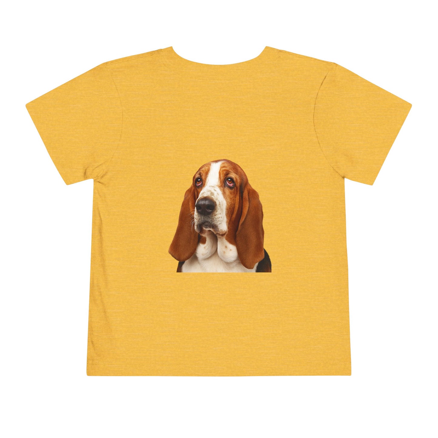 Basset Head Toddler Unisex Short Sleeve Crewneck Tee