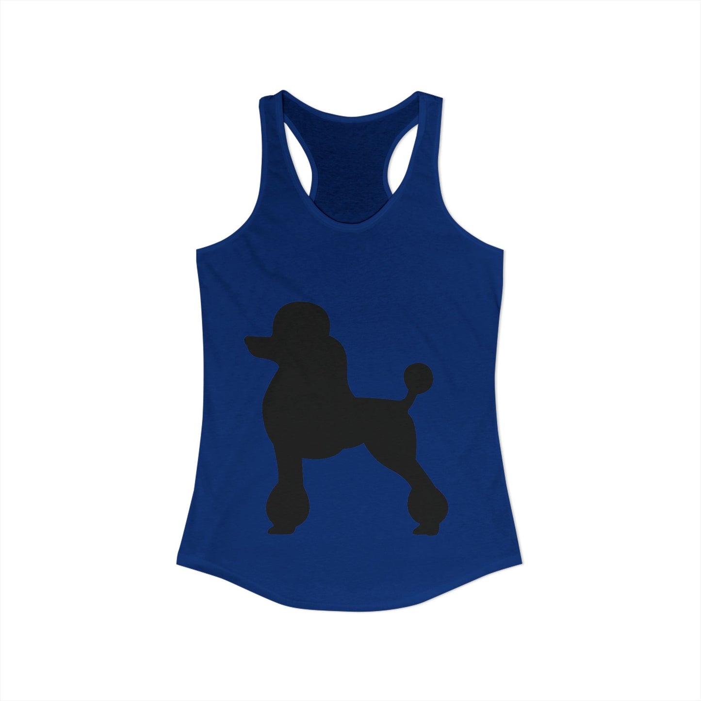 Poodle Silhouette Women's Racerback Tank
