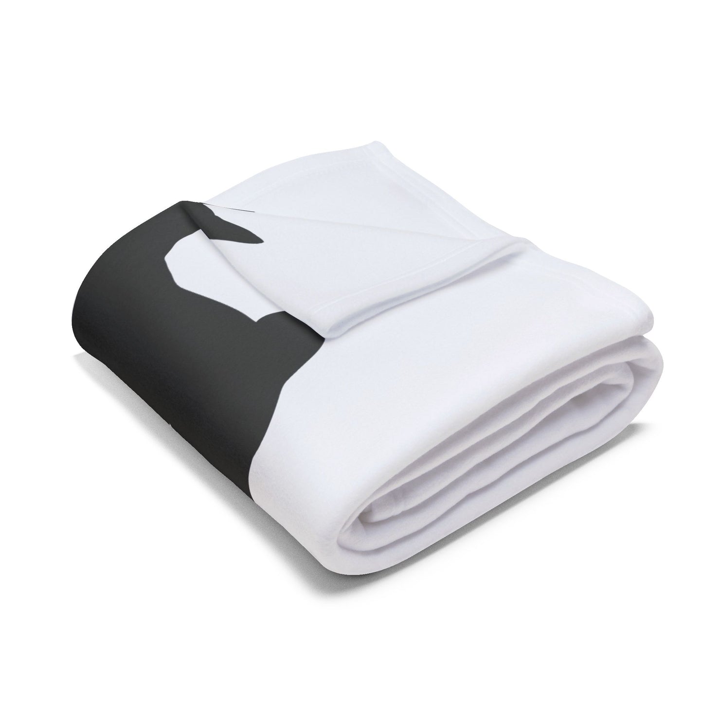 Basenji Silhouette Arctic Fleece Blanket