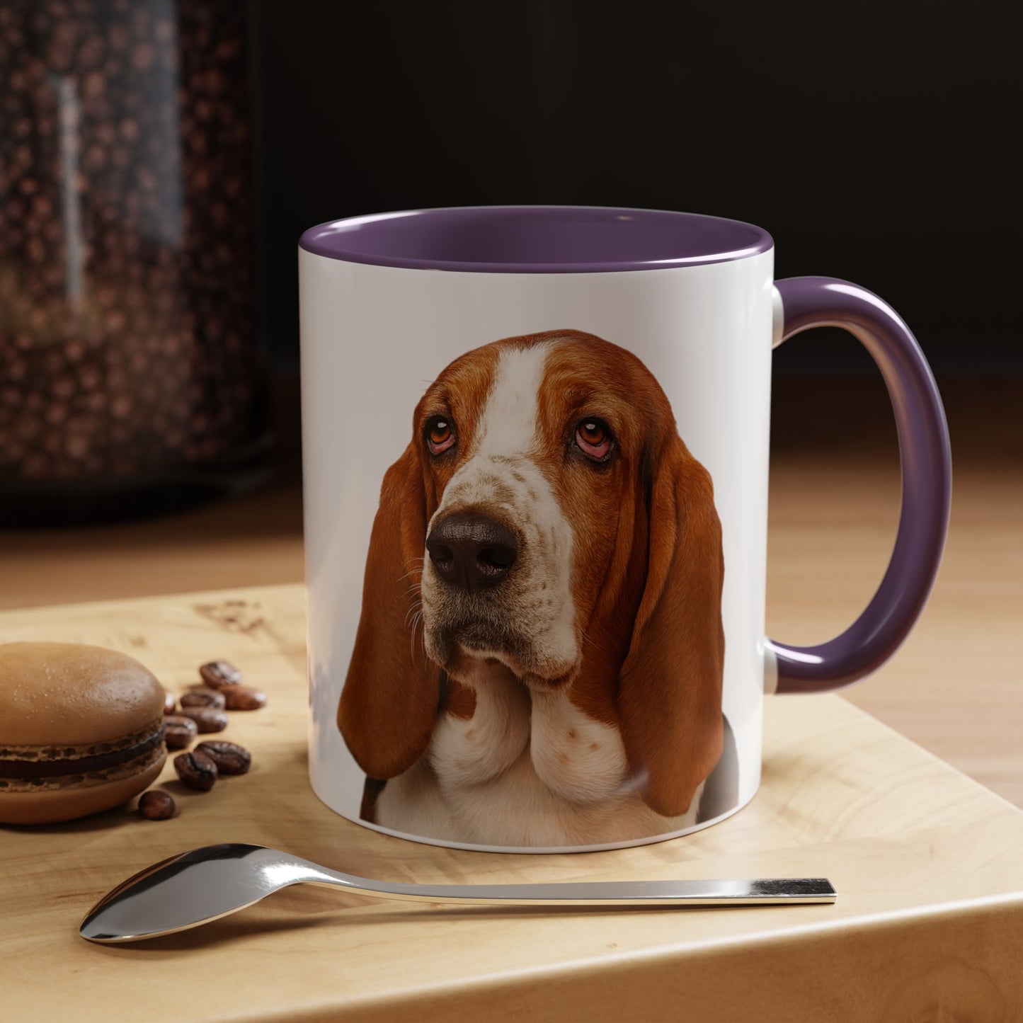 Basset Head 2-Tone Coffee Mug