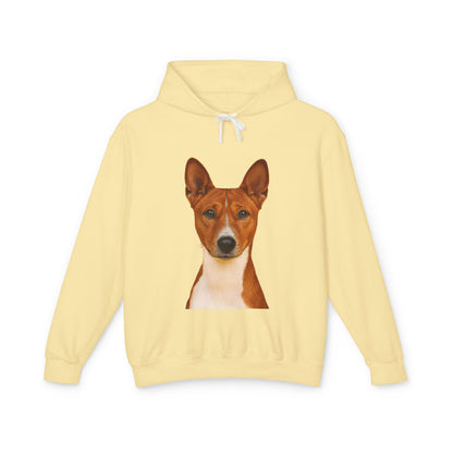 Basenji Head Unisex Lightweight Hoodie