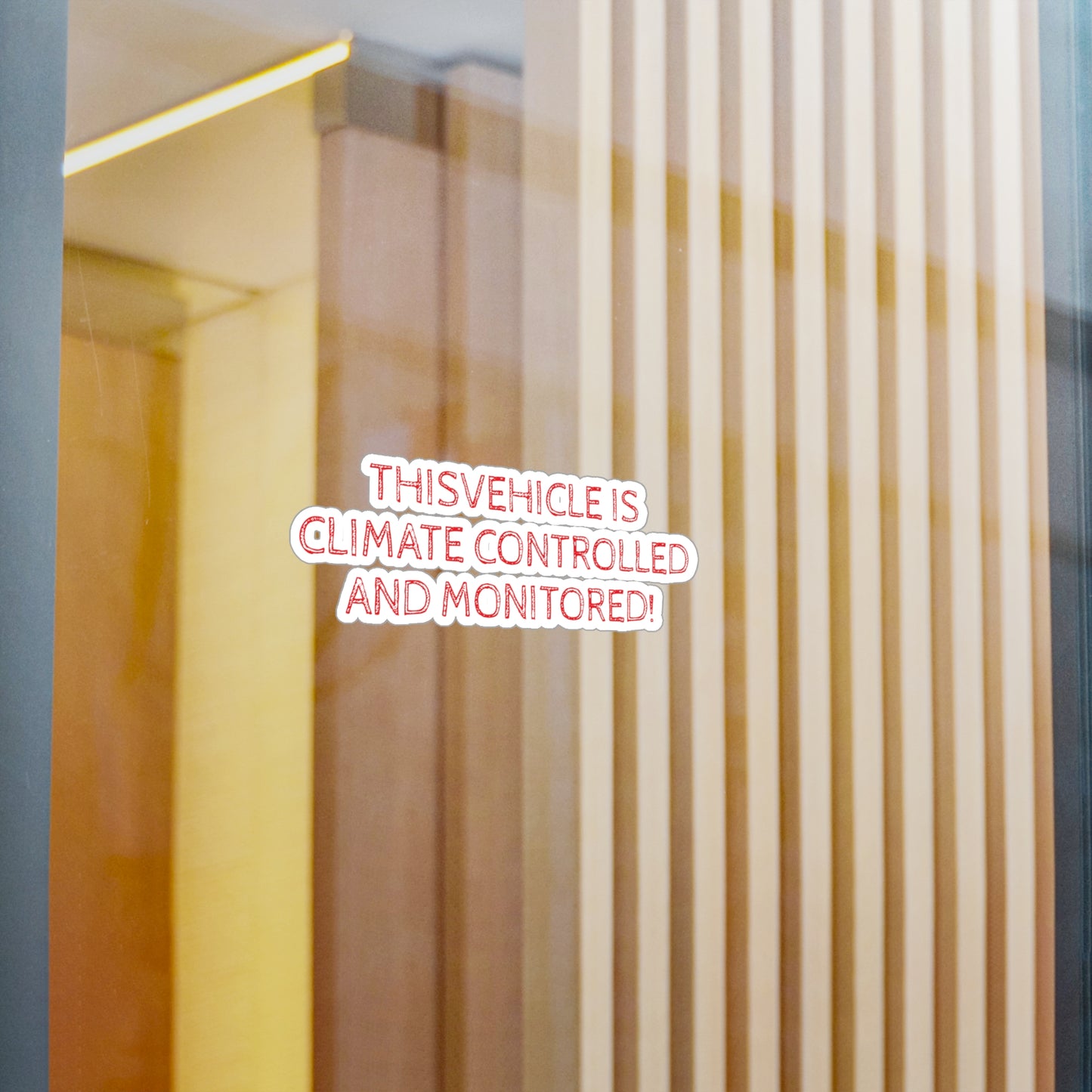 Vehicle Monitored Vinyl Decal