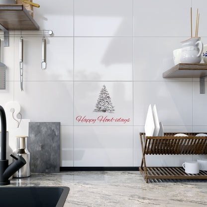 Happy Howl-idays Ceramic Photo Tile