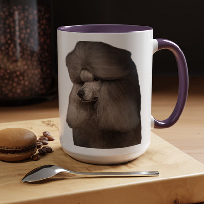 Poodle Head 2-Tone Coffee Mug