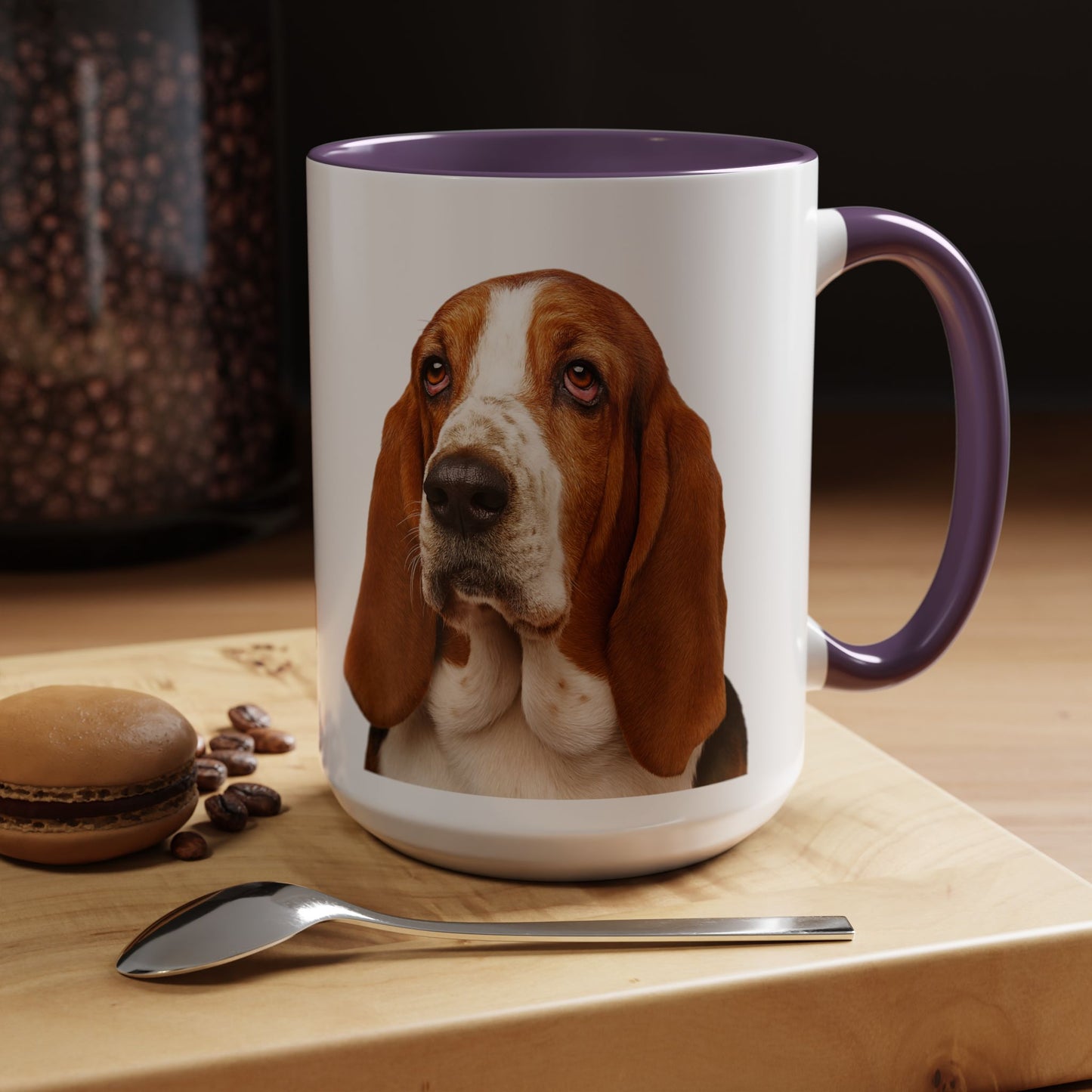 Basset Head 2-Tone Coffee Mug