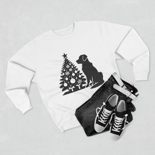Golden Christmas Tree Unisex Crewneck Sweatshirt