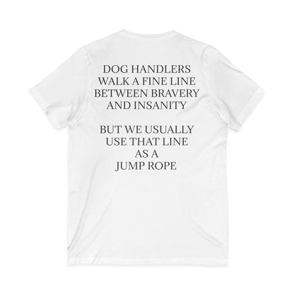 Jump Rope Unisex Short Sleeve V-Neck Tee
