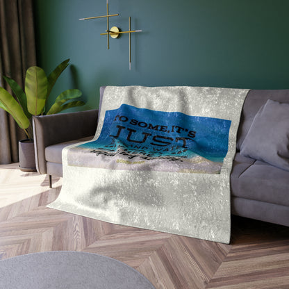 Dr. Beach Crushed Velvet Blanket