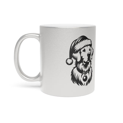 Santa Paws Golden Metallic Coffee Mug