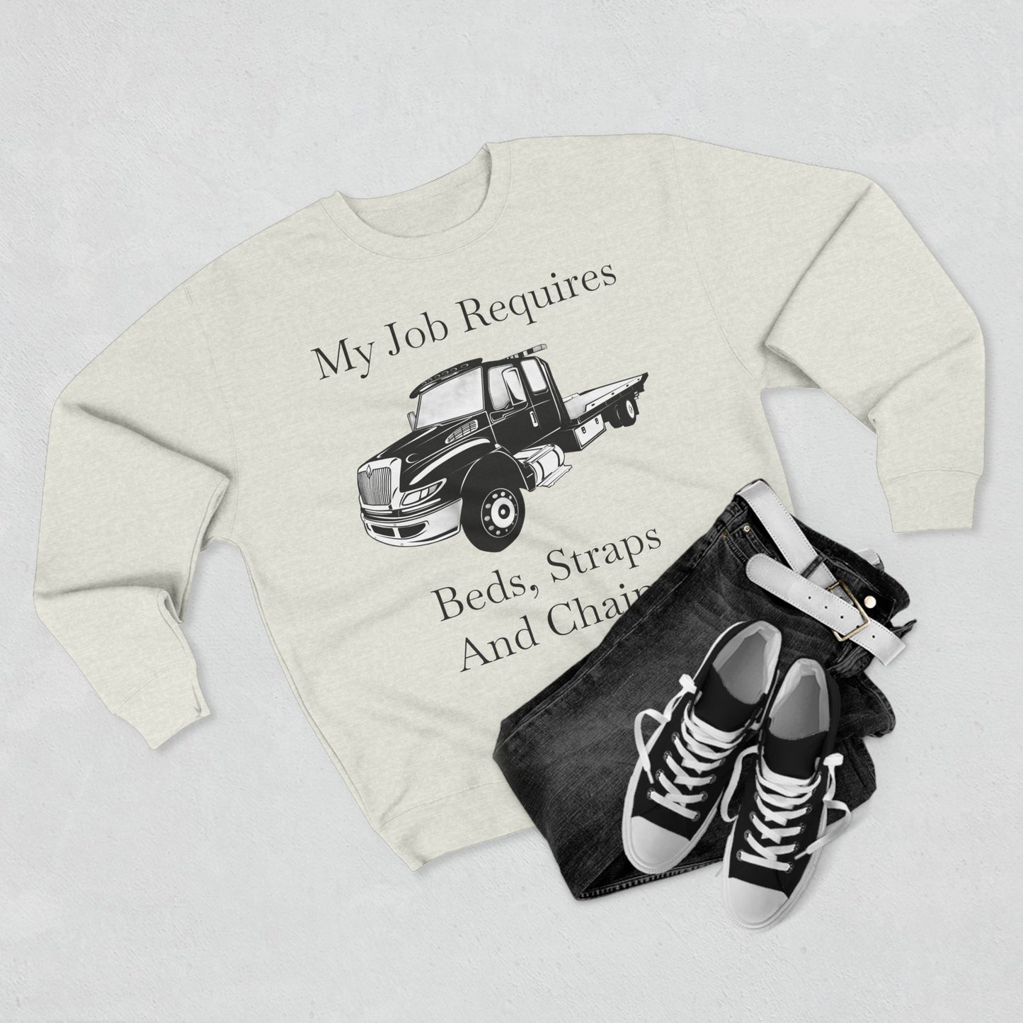 Beds, Straps, And Chains Unisex Crewneck Sweatshirt