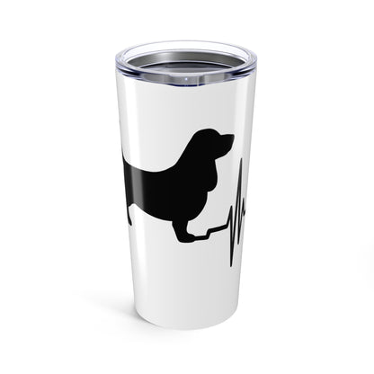 My Heart Beats For Bassets Tumbler