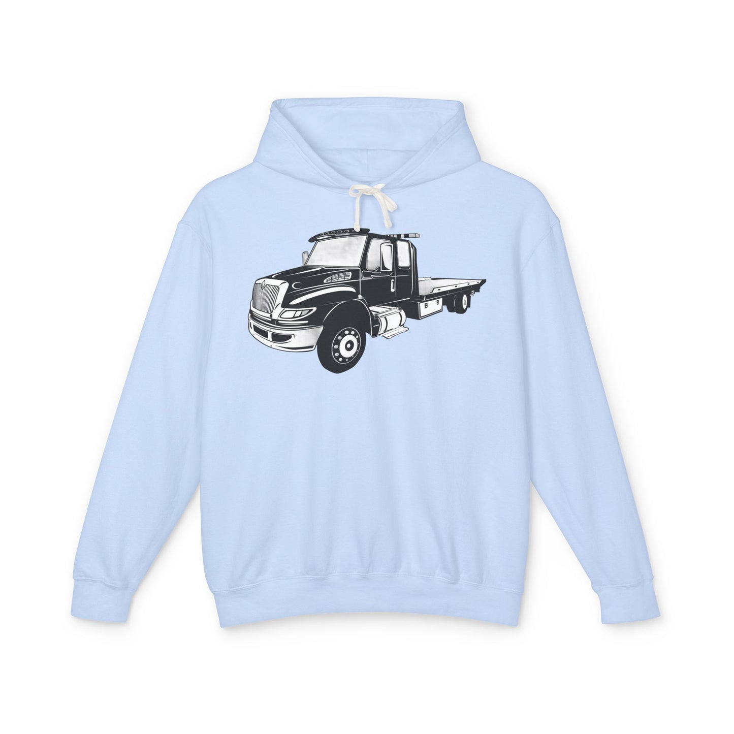 Flatbed Tow Truck Unisex Lightweight Hoodie