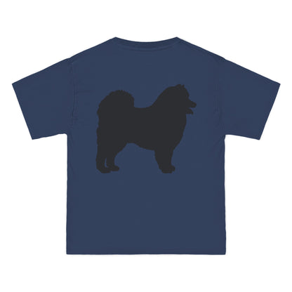Samoyed Silhouette Men's Short-Sleeve Crewneck Tee