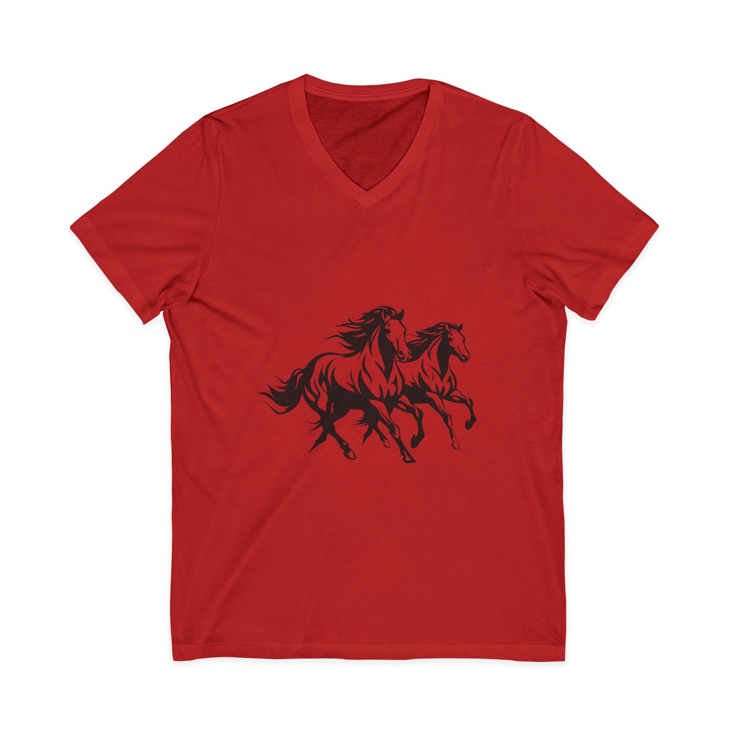 Horsin' Around Unisex Short Sleeve V-Neck Tee