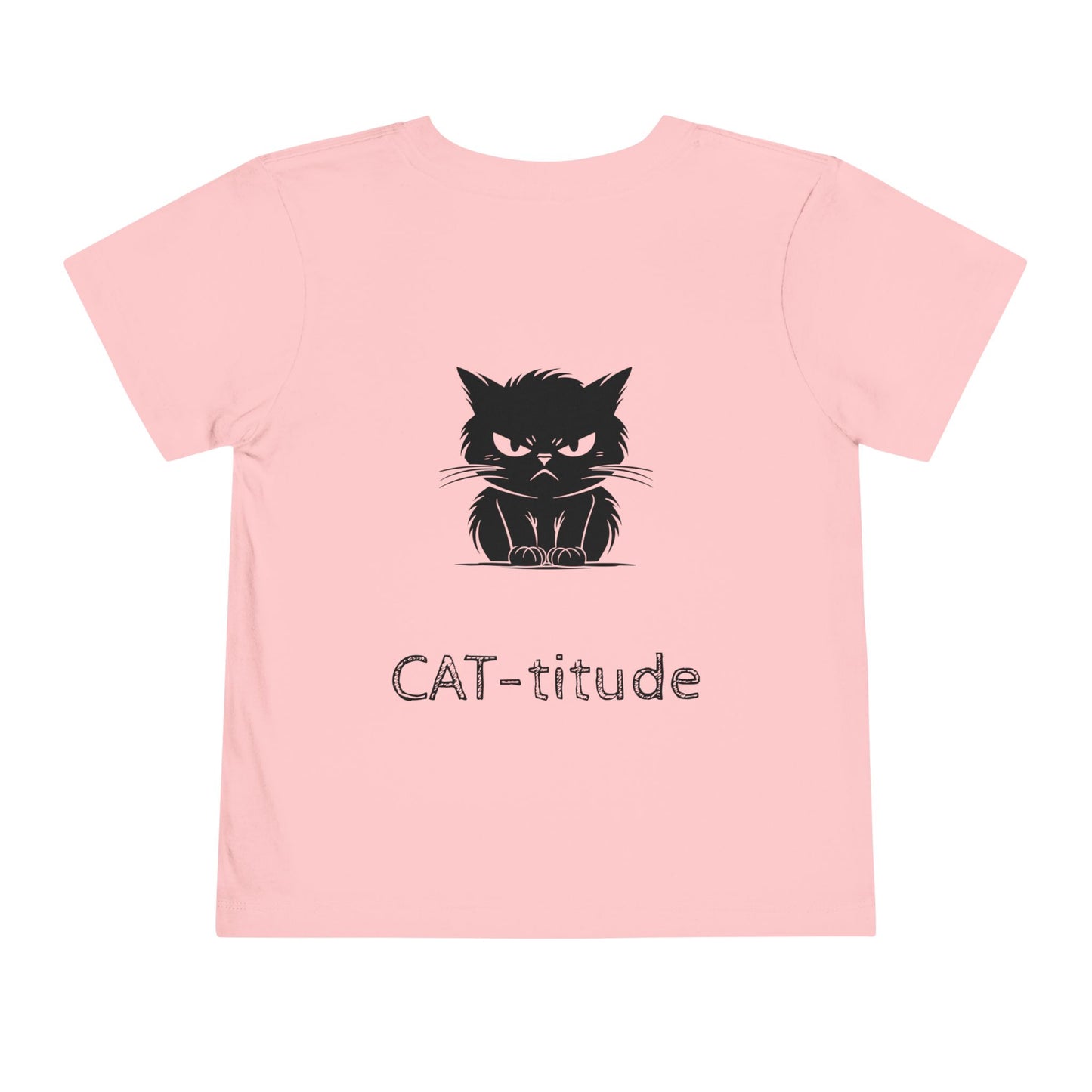 CAT-titude Toddler Unisex Short Sleeve Crewneck Tee