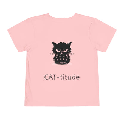 CAT-titude Toddler Unisex Short Sleeve Crewneck Tee
