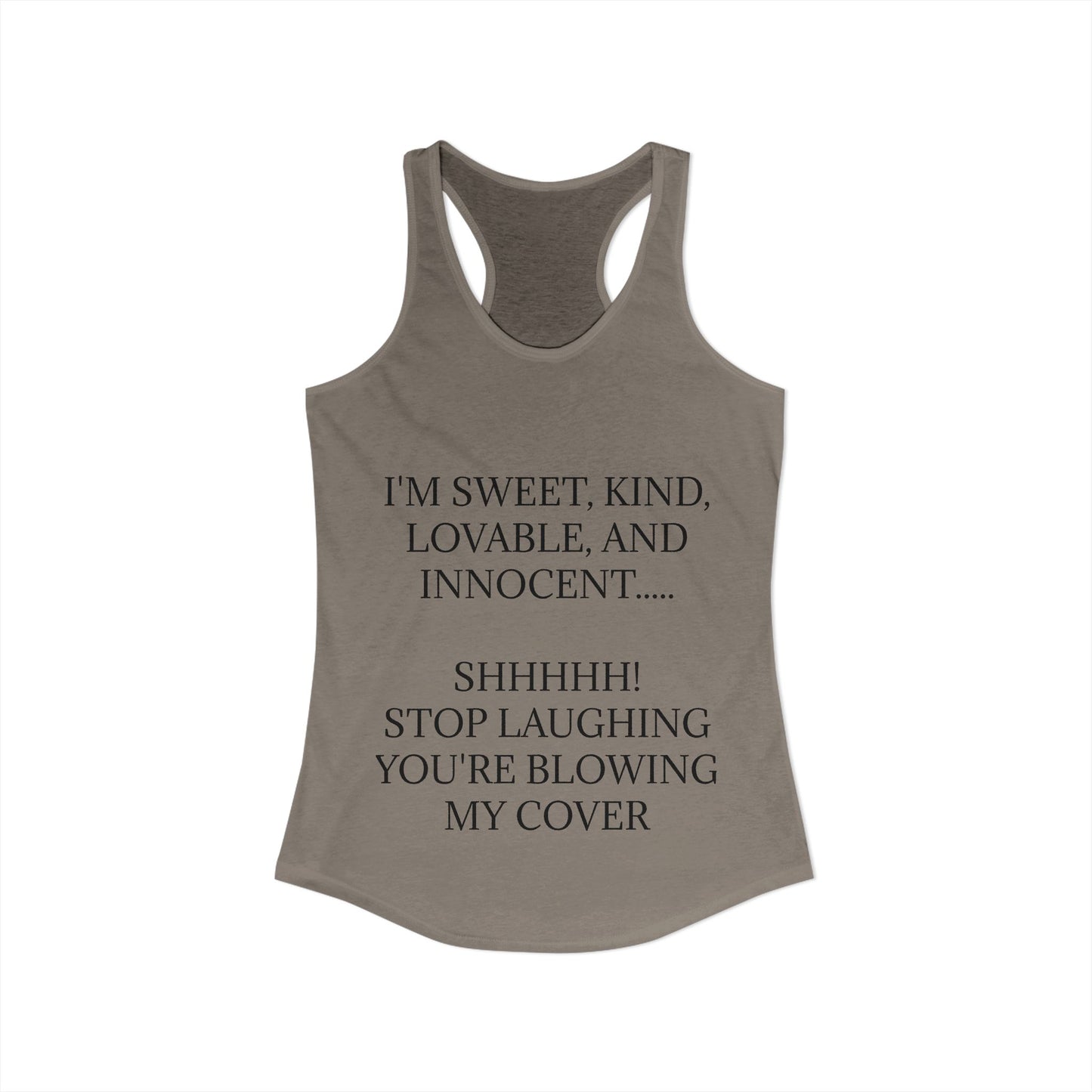 Blowing My Cover Women's Racerback Tank