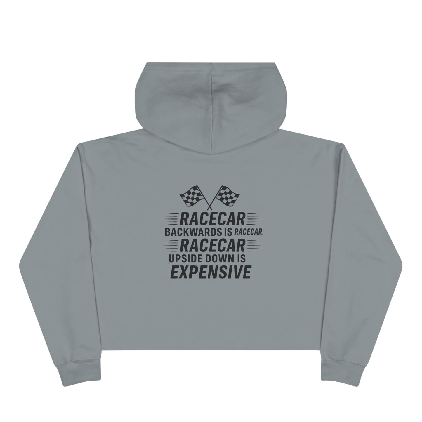 Racecar Backwards Women's Crop Hoodie